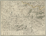 872 Blad 9, 10, 13 en 14 van een kaart van de negen zuidelijke departementen van het Koningrijk der Nederlanden in 16 ...