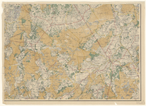 874 Vierde blad van een kaart van Noord-Brabant in vier bladen. Middenrechts Nuenen, middenonder Steensel, middenlinks ...