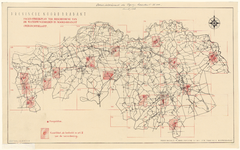 882 Kaart van de provincie Noord-Brabant, bladwijzer van de topografische kaart 1:25.000, waarop tevens een bladwijzer ...
