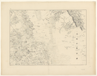 890 Achtste blad van een kaart van de provincie Noord-Brabant in 12 bladen, met bladwijzer. Middenlinksboven Erp, ...