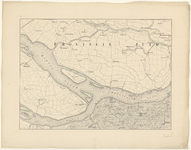 892 Eerste blad van een kaart van de provincie Noord-Brabant in 12 bladen, met bladwijzer. Linksboven Oudenhoorn, ...