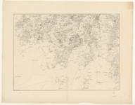 893 Elfde blad van een kaart van de provincie Noord-Brabant in 12 bladen, met bladwijzer. Linksboven Lage Mierde, ...