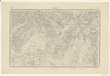 950 Blad 50 van een 64-bladige kaart van Nederland. Gradenverdeling in de rand, graadnet. Linksboven bladwijzer van de ...