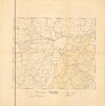 1767 Kaart van de infrastructuur (spoorwegen, waterwegen en landwegen) rond Breda. Naar aanleiding van de ...