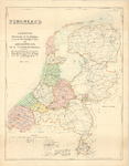 1877 Kaart van Nederland. Gebieden behorende tot de stellingen en de afzonderlijke forten en gezagsgebieden van de ...