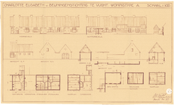 3A51 Bouwtekening van woningen van de Charlotte Elisabeth van Beuningenstichting, aan de Piekenhoek te Vught, 1937
