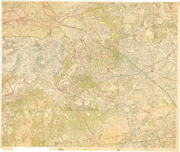 5A096 Topografische kaart van 's-Hertogenbosch en verre omgeving, 1920-1924